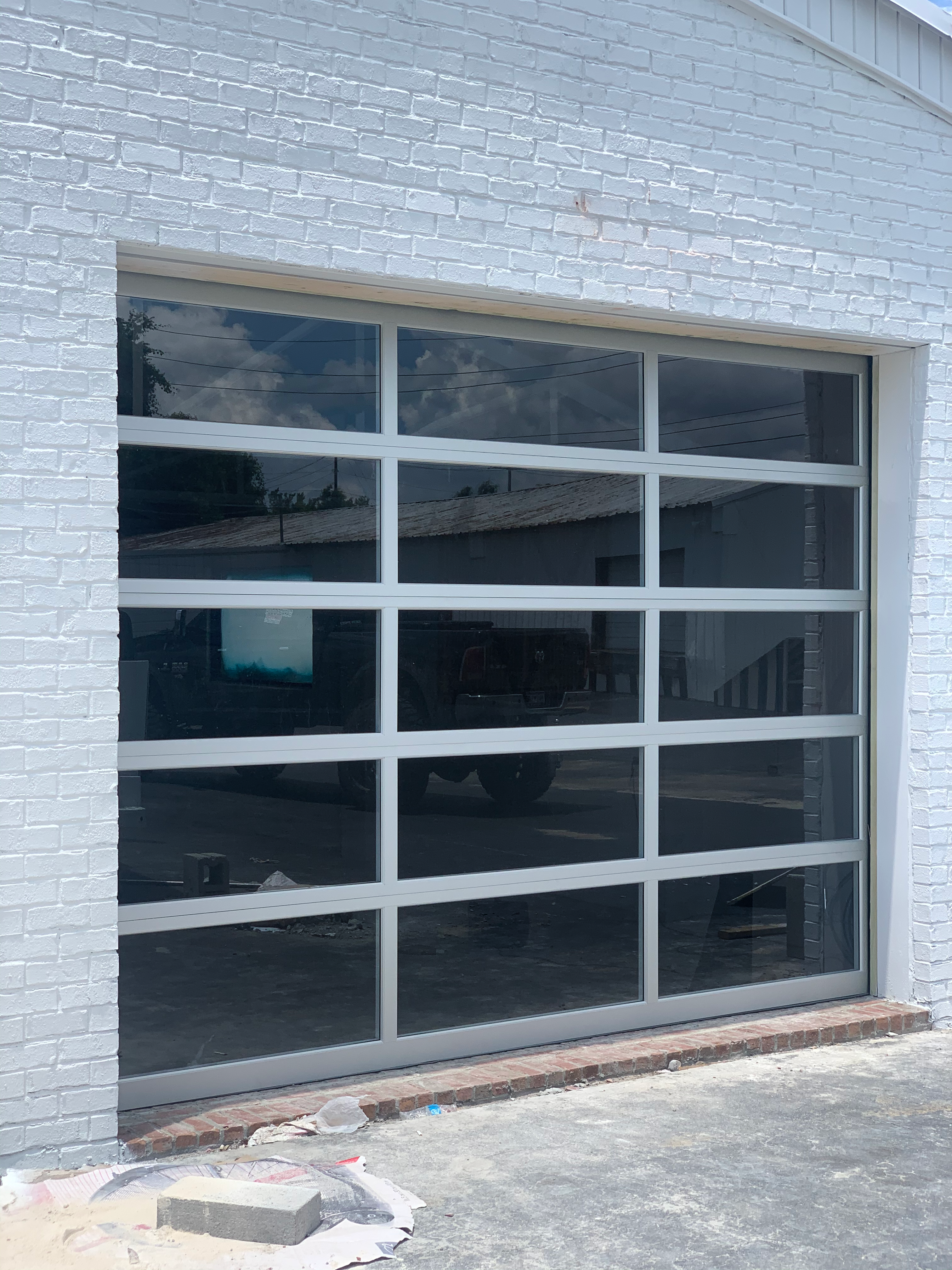 glass garage door glass garage door