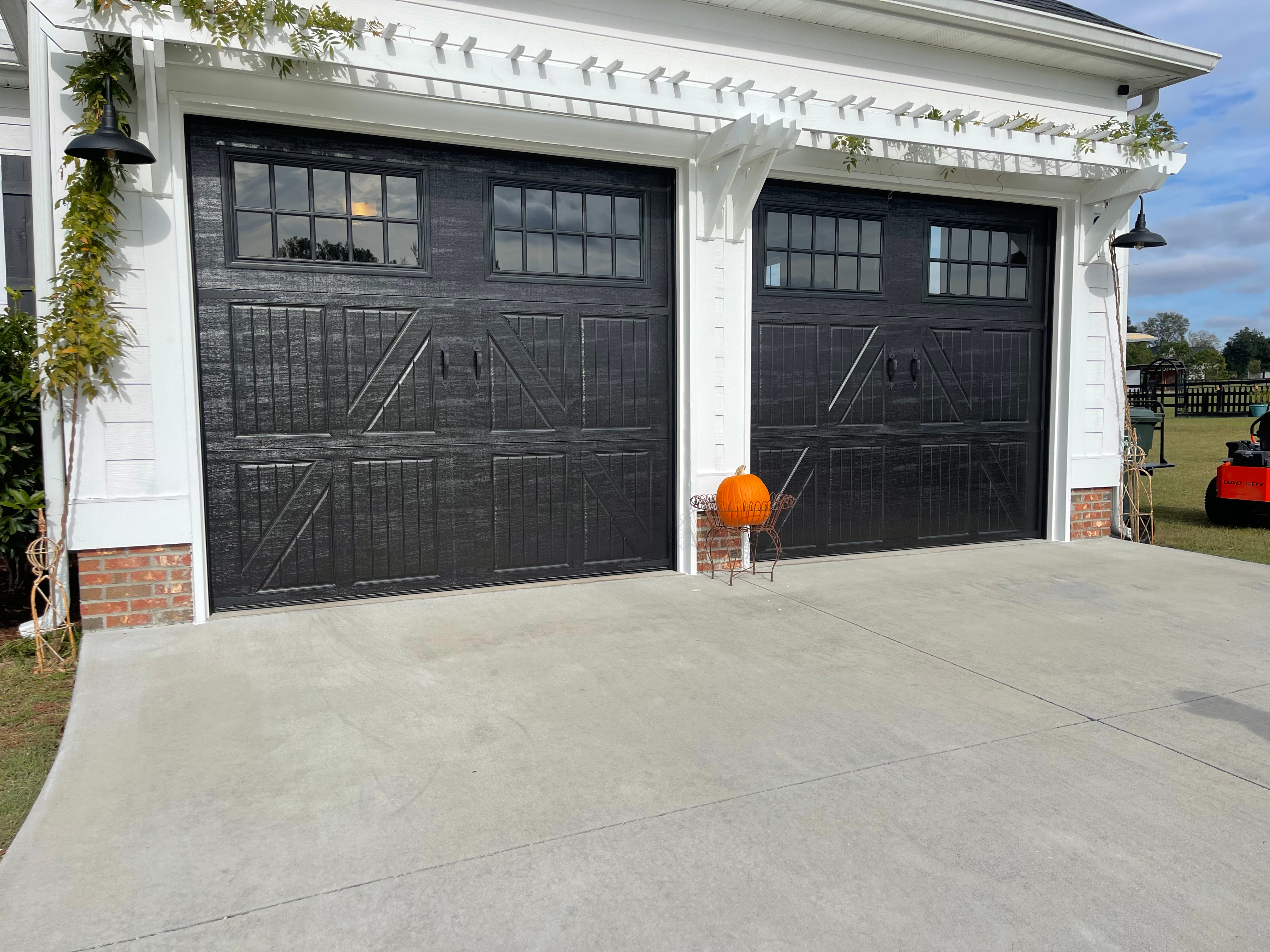 black garage doors black garage doors