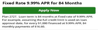 2727 - Reduced 9.99% for 84 Months